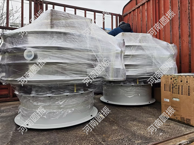 四川省眉山市2臺超聲波振動篩發貨